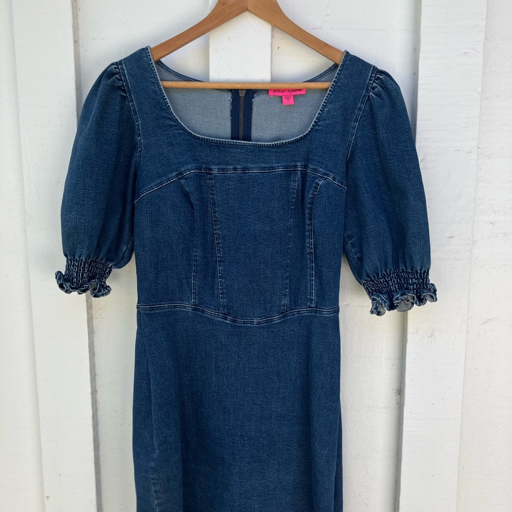 Betsey Johnson Blue Denim Mini Dress